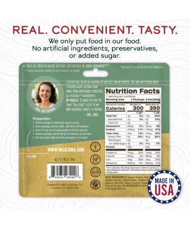 Wild Zora Organic Quinoa Bowls - Herb Roasted Chicken Flavor (3-Pack) | Gluten-Free, Quick & Tasty Meals with Lentils and Olive Oil | Pantry Staple Instant Meal Option - Buy Online on GoSupps.com