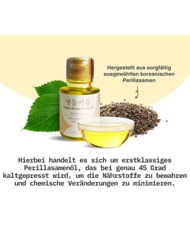 Naepo Raw Perilla Oil 50ml | Cold-Pressed Korean Perilla Oil | Nutrient-Rich & Omega-3 | Versatile Cooking Oil - Buy Online on GoSupps.com