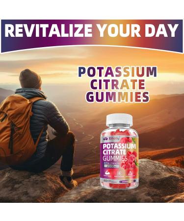 Potassium Citrate Gummies 2000mg High Potency Electrolyte Gummies Potassium Supplement with Magnesium glycinate Zinc Vitamin C D3 K2 for Electrolyte Balance Leg Cramps Muscle Support 60 Chews - Buy Online on GoSupps.com
