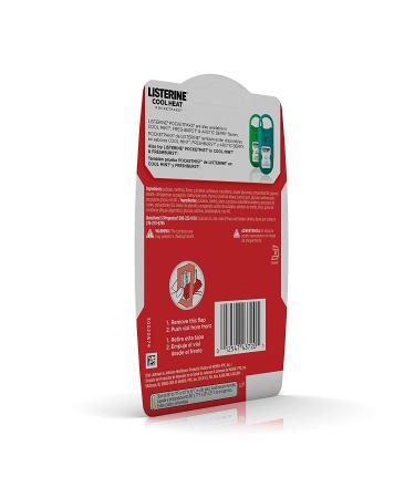 Listerine Cool Heat Pocketpaks Breath Strips 72-Strips, 3-Pack x 6 - Cinnamon Flavor, Bad Breath Germs Killer - Buy Online on GoSupps.com