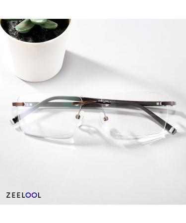 Zeelool Rectangular Non-Prescription Glasses for Men & Women - ZJGM819097 | Blue Light Blocking Eyewear - Buy Online on GoSupps.com