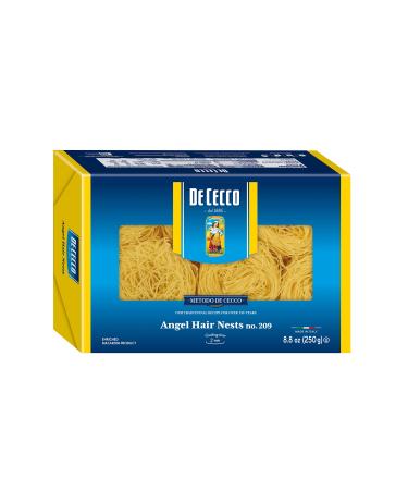 De Cecco Semolina Pasta, Angel Hair Nests No. 209, 8.8 Ounce (Pack of 5)