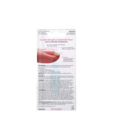 KISS Salon Acrylic French Nails Kit Sugar Rush Medium KSA02 (3 PACK) - Professional Nail Enhancement Set - Buy Online on GoSupps.com
