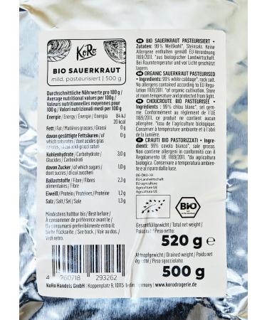 KoRo - Organic sauerkraut 20 x 500 g - Buy Online on GoSupps.com