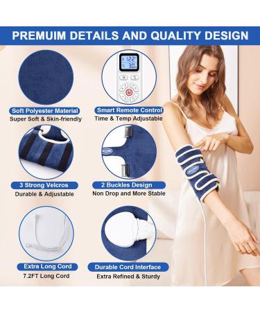 aldious Elbow Heating Pad for Tendonitis & Tennis Elbow | Electric Heated Wrap for Arthritis & Cubital Tunnel | Fast Heat Therapy with Auto Shut Off - Buy Online on GoSupps.com