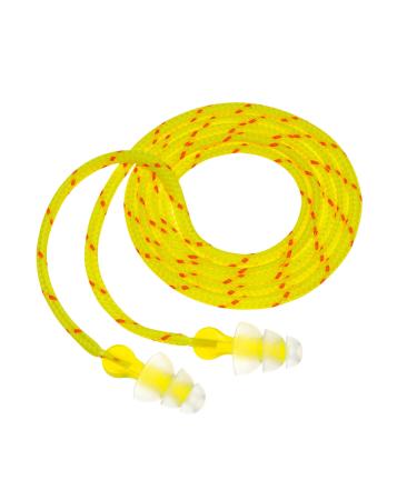 3M Tri-Flange Earplugs P3001 Cloth Corded