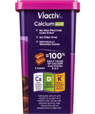 Viactiv Calcium + Vitamin D3 Milk Chocolate Soft Chews - 100 Count - Buy Online on GoSupps.com