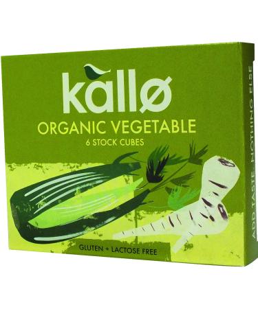 Kallo Organic Vegetable Stock Cubes 66 g (Pack of 15)