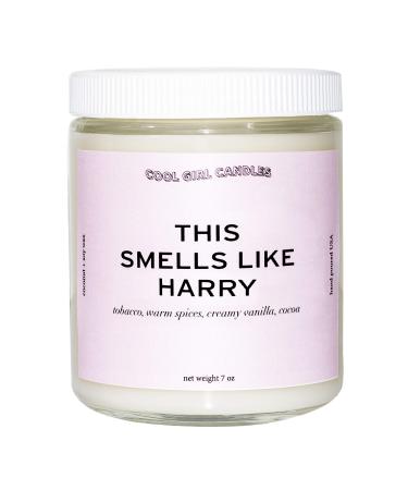 Cool Girl Candles | This Smells Like Harry Scented Candle | All Natural Coconut Soy Wax | The Best Strong Scented Candles for Home Fragrance | Clean Burning | Funny Gifts | 8.5 fl oz