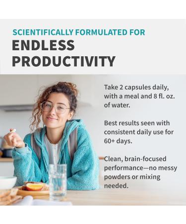12-in-1 Nootropic Brain Supplement with Caffeine Anhydrous: Ginkgo Biloba for Brain Support, Memory and Focus - B12, Alpha GPC, L Theanine and Choline Supplements with Bioperine with 1321mg (60ct) 60 Count (Pack of 1) - Buy Online on GoSupps.com