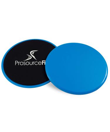 Prosourcefit Core Sliding Exercise Discs Dual Sided Sliders for Use On Any Surface at Home Or Gym for Full Body Workouts 2 Set Blue
