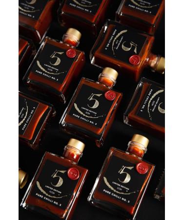 Chilli No. 5 Chilli No. 5 | Pure our hottest hot sauce limited edition vegan gluten-free no artificial colors or flavors 100ml bottle - Buy Online on GoSupps.com