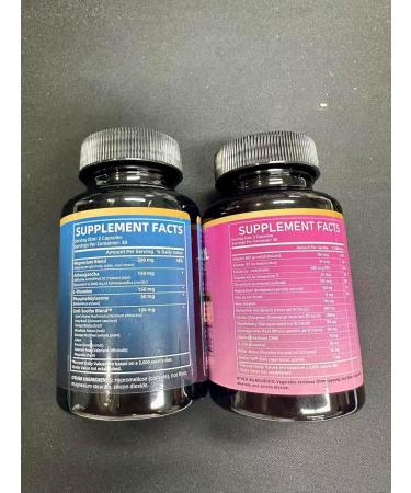 WGYPEU Cortisol & Myo-Inositol Supplement Bundle, Stress Support & Metabolic Health, 60 & 90 Veggie Capsules with Cortisol, Myo-Inositol, Collagen & Extra Strength Ingredients - Buy Online on GoSupps.com