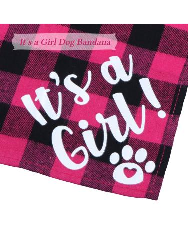 STMK It's A Boy It's A Girl Plaid Dog Bandana Pregnancy Announcement Plaid Dog Bandana Baby Announcement Plaid Dog Bandana Gender Reveal Photo Prop for Dog Puppy (Blue & Pink) - Buy Online on GoSupps.com