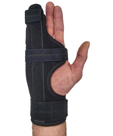 Metacarpal Finger Splint Hand Brace Hand Brace & Metacarpal Support for Broken Fingers Wrist & Hand Injuries or Little Finger Fracture (Right - Large)
