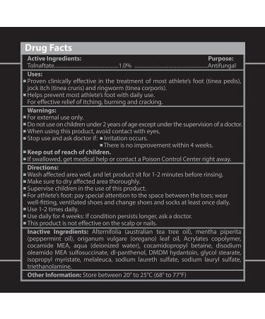 Tea Tree Oil Antifungal Soap - Clinically Proven for Jock Itch, Athlete's Foot & Ringworm - 9 oz - Buy Online on GoSupps.com