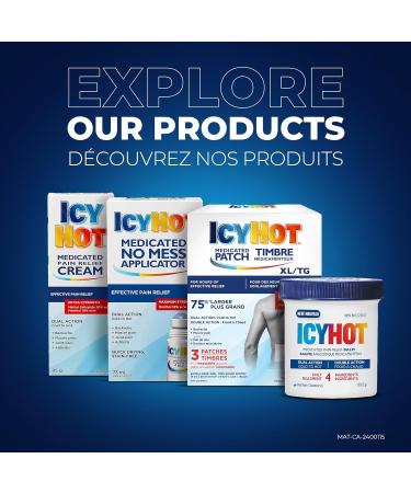 Icy Hot Medicated Pain Relief Balm Relieves Minor Aches and Pains of Muscles and Joints Associated with Arthritis Backache Strains and Sprains Menthol 7.6% Methyl Salicylate 29% 99.2g Jar - Buy Online on GoSupps.com