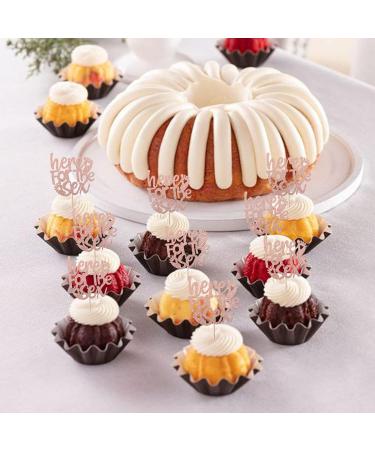 24 Pack Here for the Sex Cupcake Toppers Glitter Gender Reveal Cupcake Picks Baby Shower Kids Birthday Party Cake Decorations Party Supplies Rose Gold 6-rose Gold - Buy Online on GoSupps.com