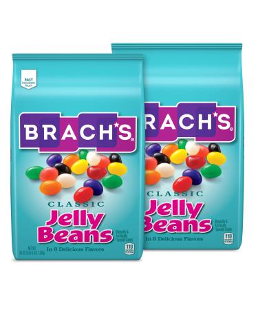 Brach's Classic Jelly Beans | Bulk Bag of Candy for Easter Eggs and Baking | Fruit and Licorice-Flavored Easter Egg Candy for Easter Basket Stuffers and Decorating | 54 oz (Pack of 2) Assorted 54 Ounce (Pack of 2) - Buy Online on GoSupps.com