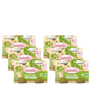 Babybio Small jars for apples from Loire Petits Dots 2 x 130 g pack of 6 6 months organic