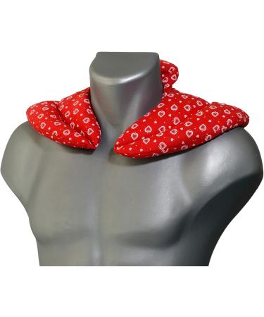 Shop the Best Neck Pillow with Stand-Up Collar | Hearts-Red Cherry Stone Heat Pad for Ultimate Comfort - Buy Online on GoSupps.com