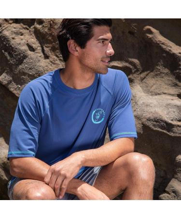 Seavenger Trekker Unisex Navy Rash Guard - Short Sleeve X-Large | Ideal for Swimming and Surfing - Buy Online on GoSupps.com