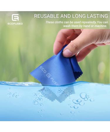 Buy Microfiber Cloths 12 Pack - Perfect for Cleaning Glasses Sunglasses Laptops & More - Soft Durable & Effective - Blue/Gray - Buy Online on GoSupps.com
