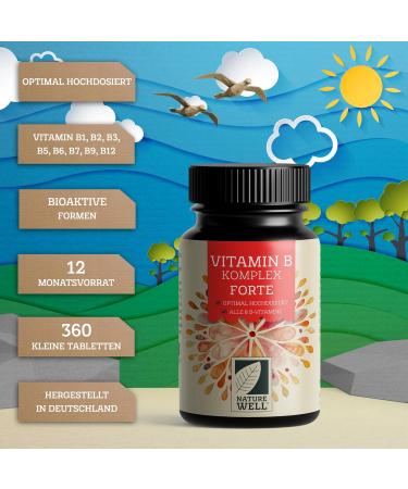 Buy B-Complex Forte Tabs - NatureWell (360 Tablets) | Premium B Vitamins for Energy Boost & Wellness - International Shipping Available - Buy Online on GoSupps.com