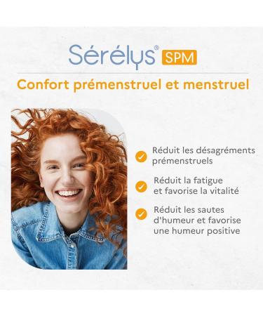 Serelys SPM Dietary supplement with cytoplasmic extracts of Swedish pollen saffron stigma extract that promotes pre-menstrual comfort - 30 vegetable capsules 1 month - Buy Online on GoSupps.com