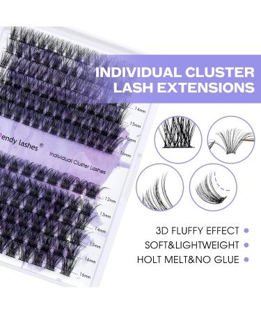 Premium DIY Lash Extension Set | Cluster Lashes Kit with Bond & Seal (C3+C9 D Curl 12-16mm) - International Shipping Available - Buy Online on GoSupps.com