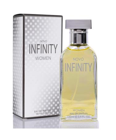 Novo Infinity for Women - 3.4 Fluid Ounce Eau De Parfum Spray Refreshing Mix of Citrus Floral & Musk Fragrances Smell Fresh All Day Long Lovely Gift Occasions