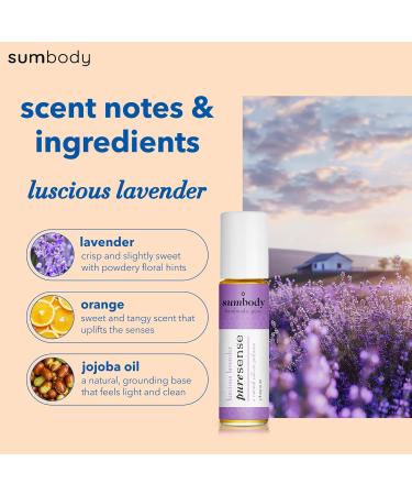 Perfume Oil for Women Puresense Luscious Lavender - (10ml) Aromatic Roll On Perfumes for Women Therapeutic Grade Oil Blend Organic Body Oil Fragrances Travel Size Women Perfume Made in USA - Buy Online on GoSupps.com