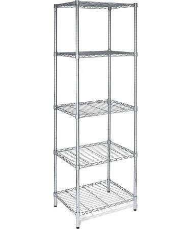 Honey-Can-Do SHF-01054 5-tier chrome shelving unit  250 lbs - Buy Online on GoSupps.com