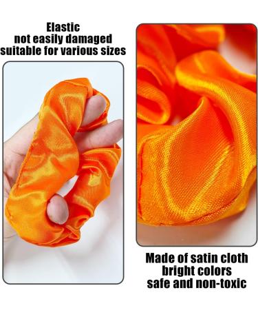 4 Pieces Neon Color Hair Ties Satin Hair Ties Hair Ties for Women Elastic Hair Ties Hair Ties Elegant Hair Ties Hair Ties for Ladies and Girls - Buy Online on GoSupps.com