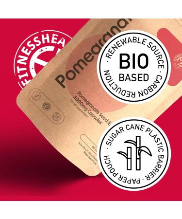 Premium Pomegranate Extract Capsules 4000MG (60 Capsules) | Supports Healthy Skin & Metabolism | GMO-Free & Vegetarian | Gluten-Free | 60 Count - Buy Online on GoSupps.com