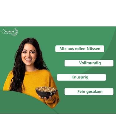  Sunnah Shop Sunnah Shop Premium Nut Mix - 1kg - Roasted & Salted with Cashew Kernels Almonds & Pistachios - Vegan Protein Nuts - 100% Natural Nut Blend - Buy Online on GoSupps.com