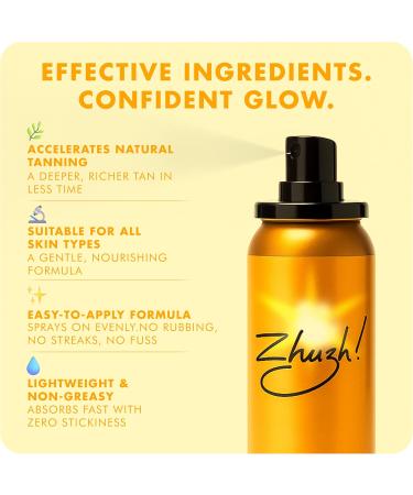 Zhuzh! Zhuzh Zhuzhette Tan Accelerator 100ml Compact fastacting formula for a natural longlasting tan Hydrating and nourishing Perfect for traveling and tanning on the go 100ML - Buy Online on GoSupps.com