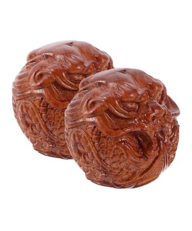 Homsfou Hand massage device 1 pair of massage globe Massage point ball Massage relaxation balls massage ball Comfortable handballs Massage balls for hand exercises outside tool laos wooden ball fitness