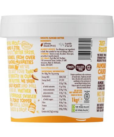 Pip & Nut 1kg Smooth Almond Butter & 15 Packs of 2 Dark Chocolate Almond Butter Cups | Natural Nut Butter No Palm Oil No Added Sugar Hi-Oleic Almonds - Buy Online on GoSupps.com