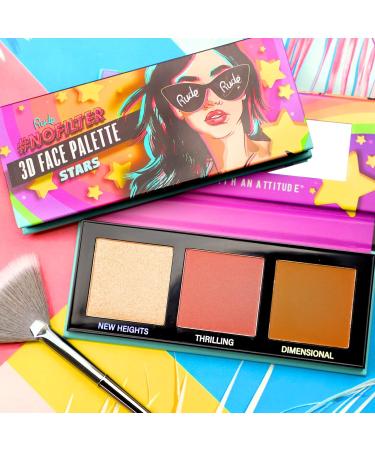 RUDE NOFILTER 3D Face Palette - Stars | Shop Internationally | Best Makeup for All Skin Types - Buy Online on GoSupps.com