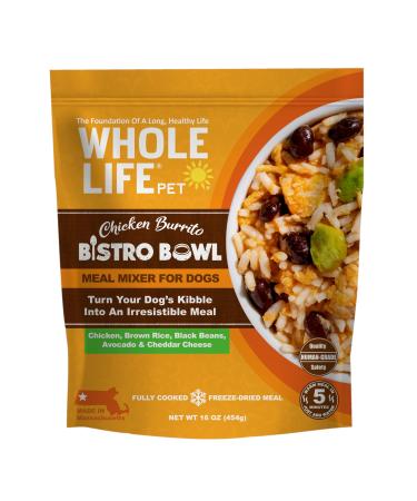Whole Life Pet Human Grade Meal Mixer  Food Topper for Dogs. Whole Food Ingredients. Protein Rich and All Natural. Picky Eaters. Classic Burrito Bowl