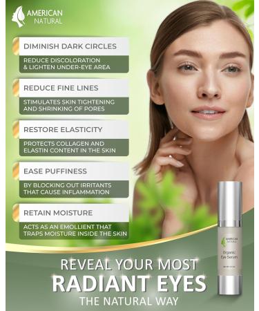 Buy Blend Organic Eye Serum | Dark Circle Remover & Anti-Aging Eye Cream for Puffiness & Bags | 0.5oz - International Shipping Available - Buy Online on GoSupps.com