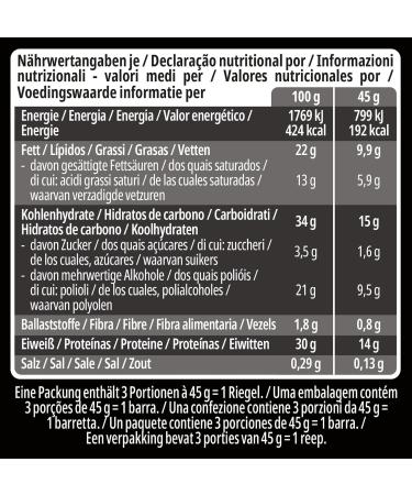 Buy Frankonia CHOCOLAT Power Motion Protein Bar - High Protein Cookie Black n White (3x45g) | No Sugar Added | International Shipping Available - Buy Online on GoSupps.com