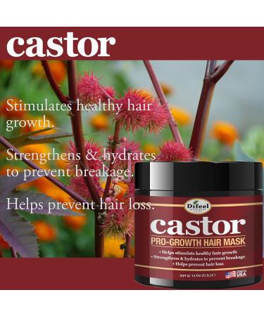 Difeel Castor Pro-Growth Hair Mask 12 oz. - Hydrating & Strengthening Formula - Buy Online on GoSupps.com