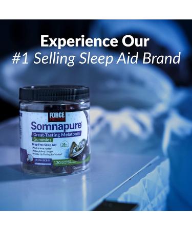 Somnapure Clinical Strength Sleep Aid with Diphenhydramine HCl | Non-Habit-Forming Nighttime Support | 30 Caplets, 30 Count | Force Factor - Buy Online on GoSupps.com