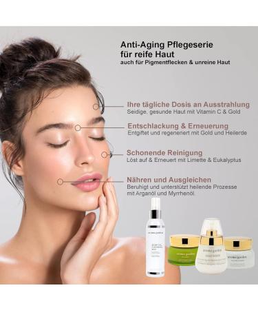 Skin Condition 5: Anti-Aging Care for Wrinkles - Vitamin C 24K Gold & Hyaluronic Acid Gift Set - Organic & Vegan - International Shipping - Buy Online on GoSupps.com