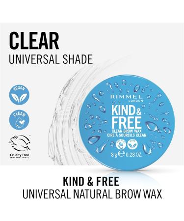  Rimmel RIMMEL LONDON Kind & Free Clean Brow Wax #001-Clear 8 Gr Health & Personal Care - Buy Online on GoSupps.com