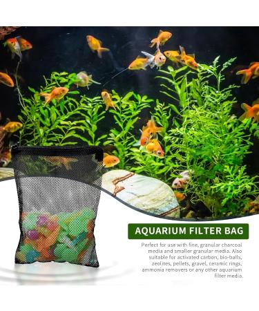MOZEAT LENS Aquarium Filter Bag - 10 Reusable High Flow Zipper Bags for Activated Carbon & Bio-Ball - Black Network Filter Bags for Optimal Water Filtration - Buy Online on GoSupps.com