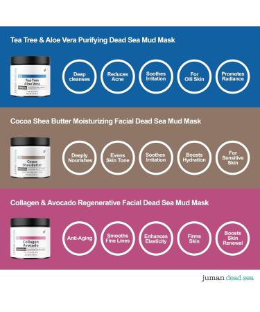 JUMAN Dead Sea Minerals Facial Care Set | For All Skin Types | Mask Set with Essential Oils & Plant Extracts | Nourishes, Protects & Restores | SLS & Paraben Free | Vegan | Pack of 3 All Skin Face Care Set Signature Pack of 3 - Buy Online on GoSupps.com