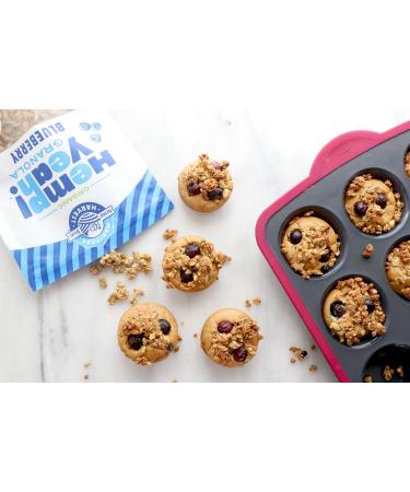 Manitoba Harvest Hemp Yeah! Granola Blueberry 283 g with 21 g of Protein 5 g Omegas 3 g of Fibre and 10 g Sugar Per Serving Organic Non-GMO (Pack of 6) Packaging May Vary 6 Pack Blueberry - Buy Online on GoSupps.com